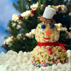 Holiday Popcorn Snowman